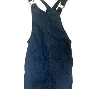 Lucky Brand Blue Denim Overalls girls size S/P/CH 7 year. L101